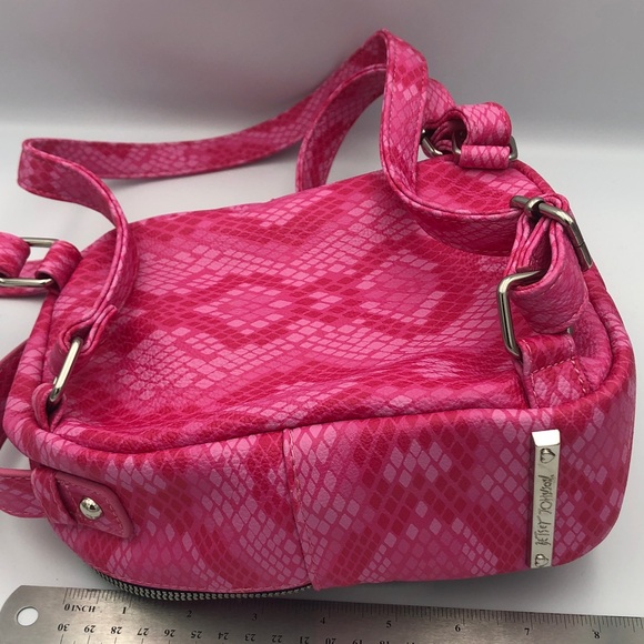 Betsey Johnson Pink and Black Cat Face Backpack - Picture 8 of 10